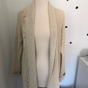 Free People Waffle Knit Cardigan